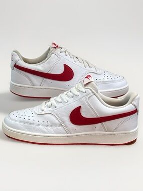 Nike Court Vision Low Men’s 8 White and University Red Colorway CD5463-102